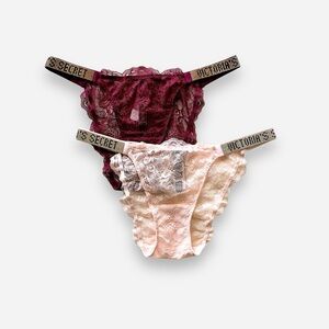 🌸New🌸 2pk Victoria’s Secret bikini panty lot S new